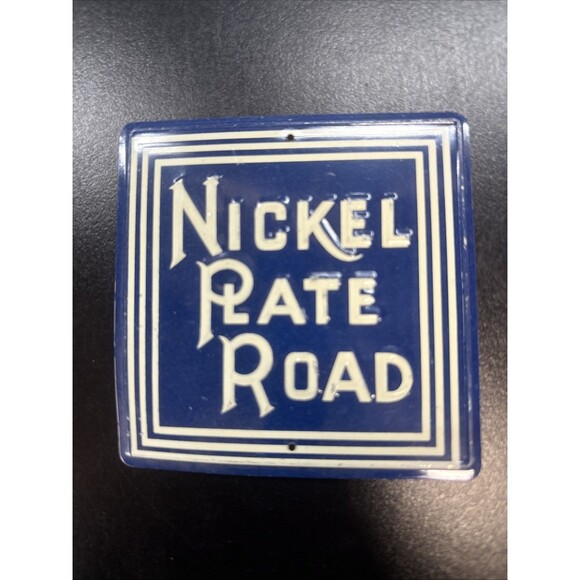 Railroad Tin Sign Nickel Plate Road, Western Pacific, and Grand Trunk Western - Picture 3 of 5